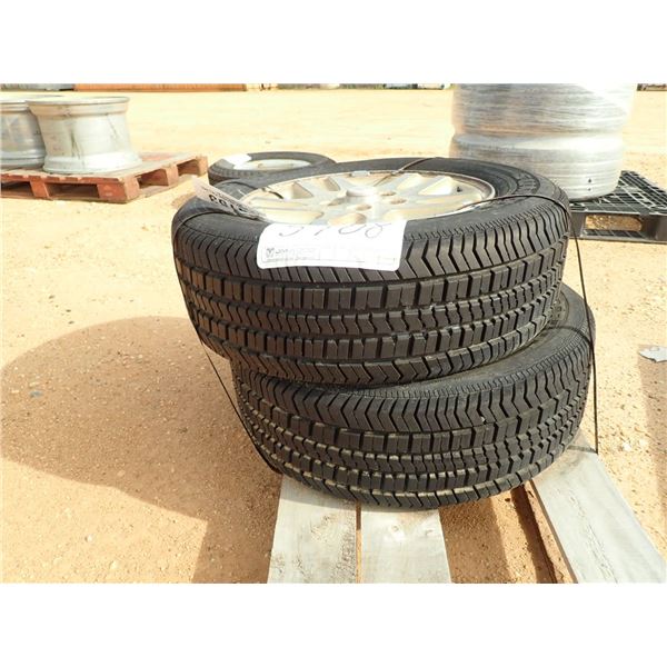 (2) P225/80R16 TIRES & RIMS (A2)
