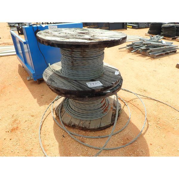 (2) SPOOLS OF GUARD RAIL SAFETY CABLE