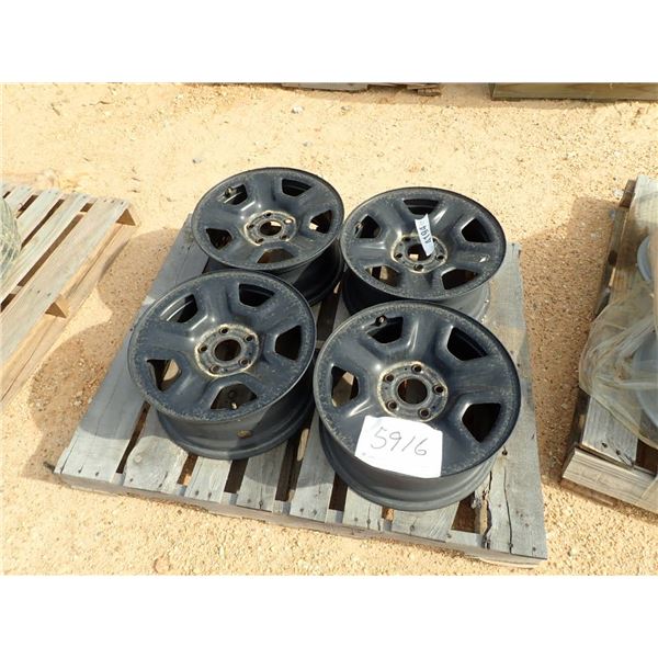 (4) 18" RIMS, FITS JEEP WRANGLER, 1 PALLET (A2)