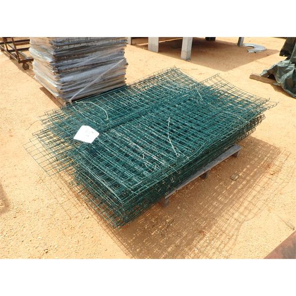(1) PALLET 24" X 72" PLASTIC COATED WIRE PANELS (B9)