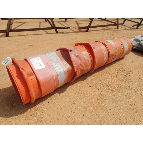 (6) ORANGE SAFETY BARRELLS (B9)