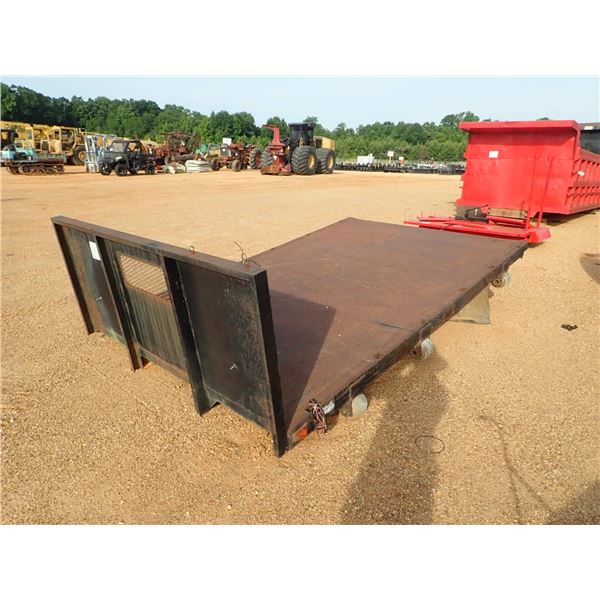 92" X 12' FLAT TRUCK BED W/HEADACHE RACK (A1)
