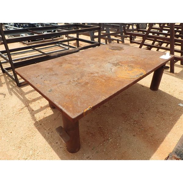 54" x 89" METAL TABLE (B9)