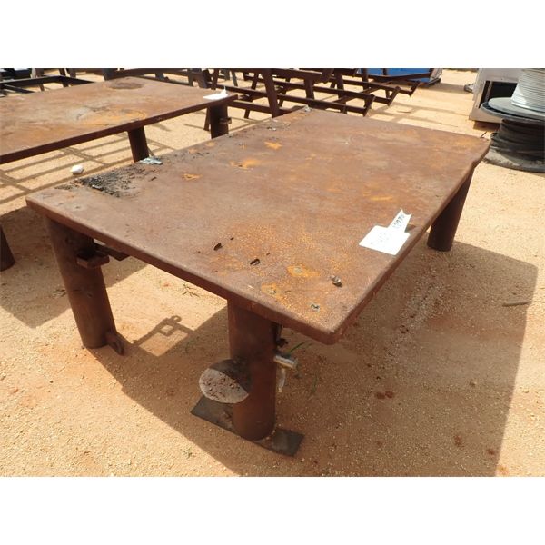 54" x 89" METAL TABLE (B9)