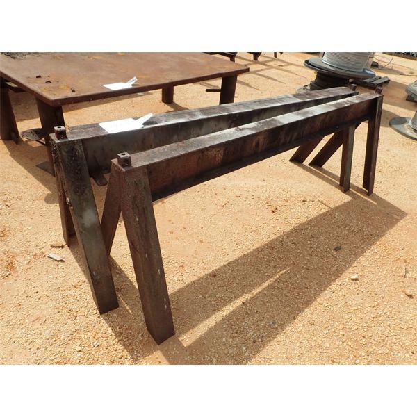 (2) 8' METAL SAW HORSES (B9)