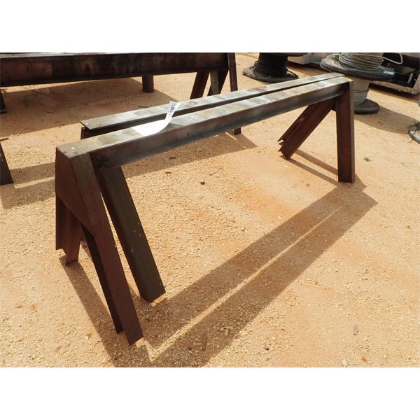 (2) 8' METAL SAW HORSES (B9)