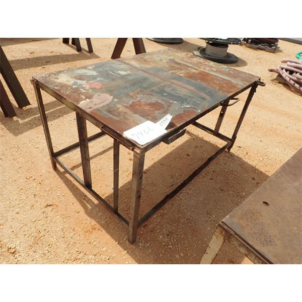 38" X 57" METAL TABLE (B9)