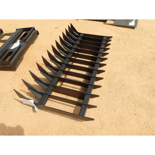 70" ROOT RAKE, fits skid steer loader (B5)