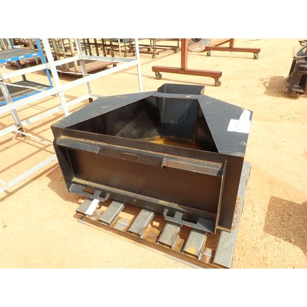 3/4 CY concrete placement bucket, fits skid steer loader (B-5)