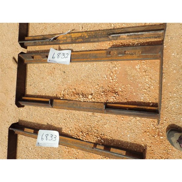 WELD ON FRAME , fits skid steer loader  (B5)