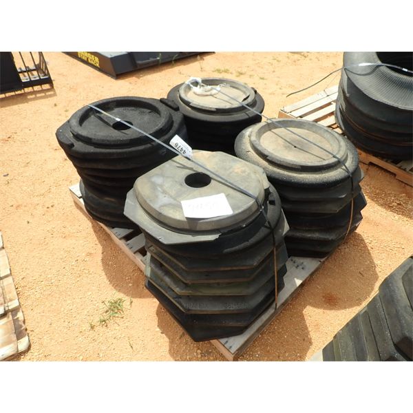 (1) PALLET SAFETY BARREL WEIGHTS (B9)