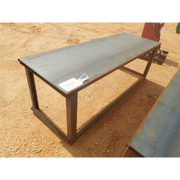 30" X 90" STEEL WORK BENCH W/10 GA TOP (B7)