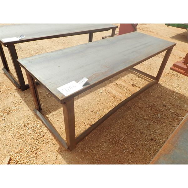 30" X 90" STEEL WORK BENCH W/10 GA TOP (B7)
