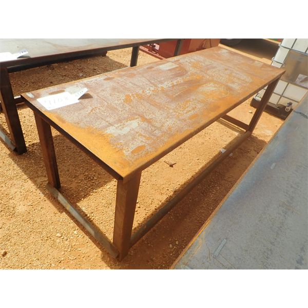 30" X 90" STEEL WORK BENCH W/10 GA TOP (B7)