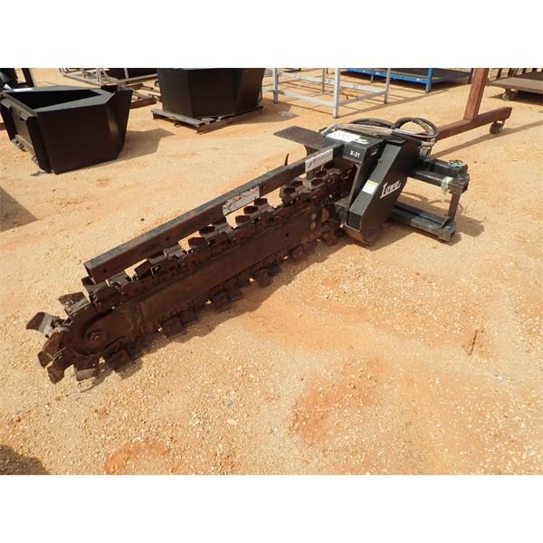 LOWE MODEL X21 TRENCHER  , fits skid steer loader(B5)
