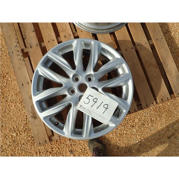 (1) 19X7.53 ALUMINUM RIMS (A-2)