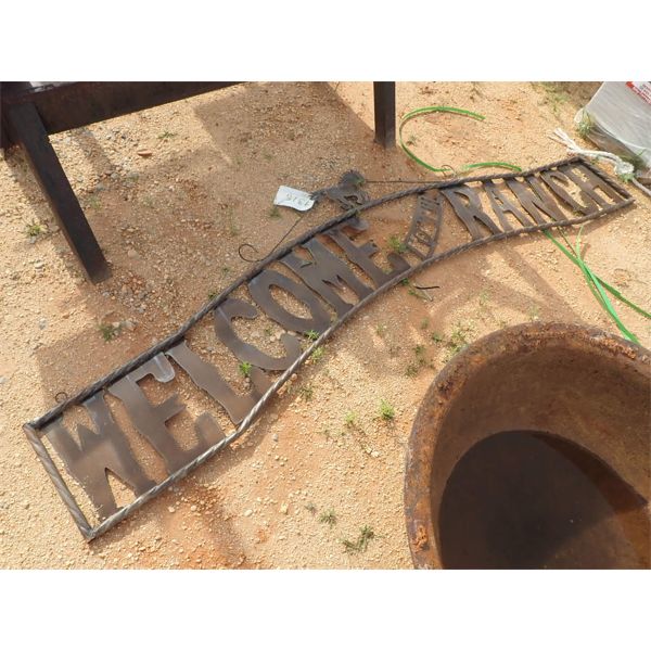 METAL SIGN - WELCOME TO RANCH (C-6)