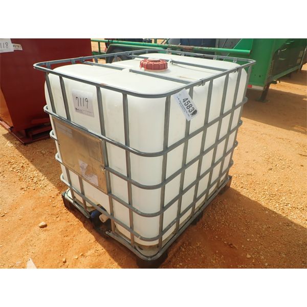 250 GAL PLASTIC TANK W/METAL CAGE (B-7)