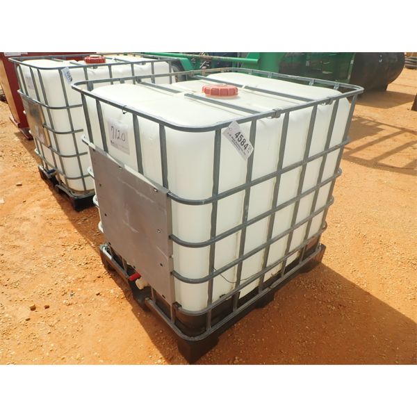 250 GAL PLASTIC TANK W/METAL CAGE (B-7)