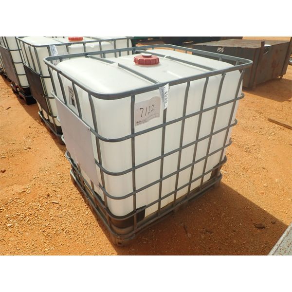 250 GAL PLASTIC TANK W/METAL CAGE (B-7)