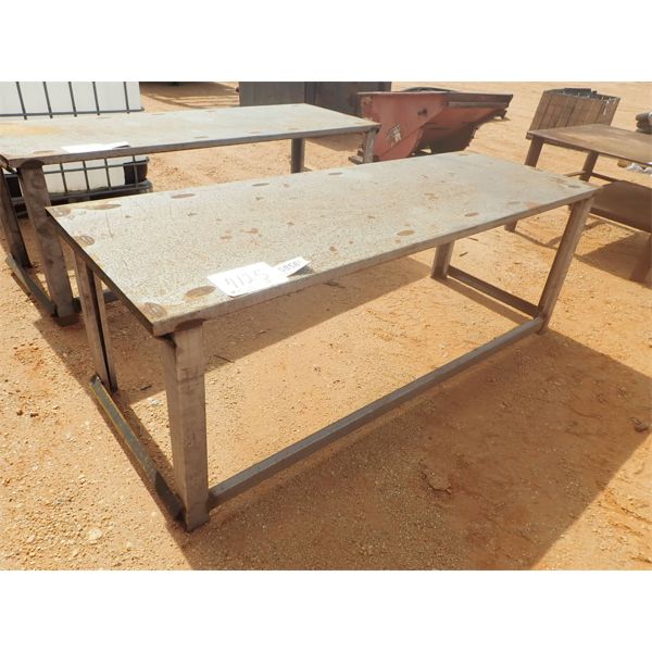 32" X 90" METAL TABLE (B7)