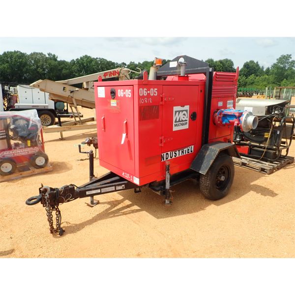 2013 MULTIQUIP MODEL AP6STB 7" WATER PUMP TOWABLE S/N: AP6-1009, 1,656 hours (B4)