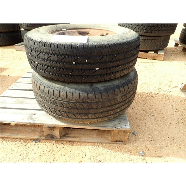 (2) LT245/75R16 TIRES & RIMS (A-2)