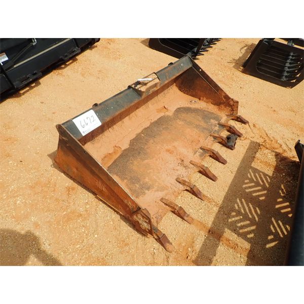 72" BUCKET W/TEETH, fits skid steer loader (B5)