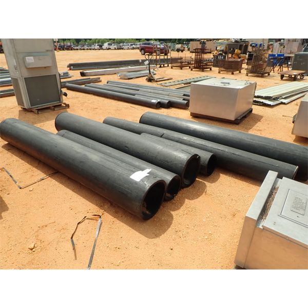 (6) PIECES MISC SIZE PLASTIC PIPE (B9)