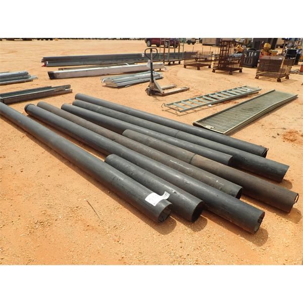 (8) PIECES MISC SIZE PLASTIC PIPE (B9)