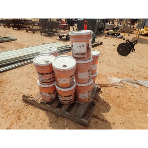 (1) PALLET OF RE-COAT FINISH COMPOUND, 5 GAL BUCKET 