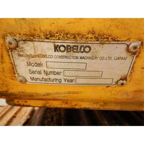 KOBELCO 80CS Excavator - J.M. Wood Auction Company, Inc.