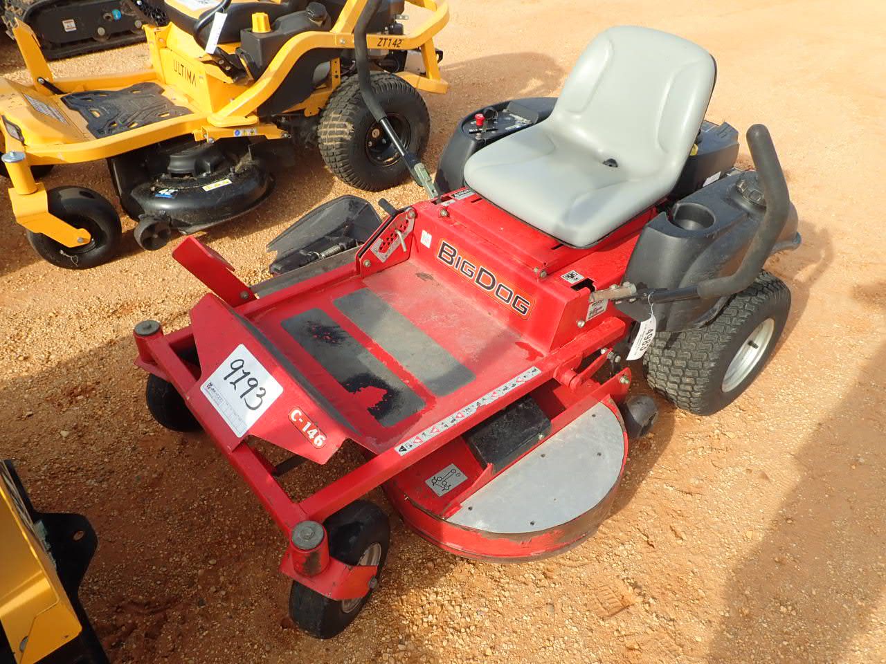 BIG DOG ZERO TURN Lawn Mower J.M. Wood Auction Company, Inc.