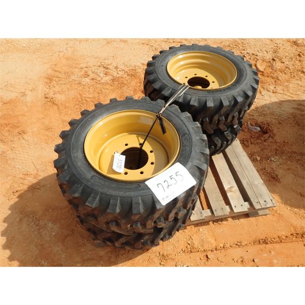 (4) 10-16.5 TIRES & RIMS (B-8)