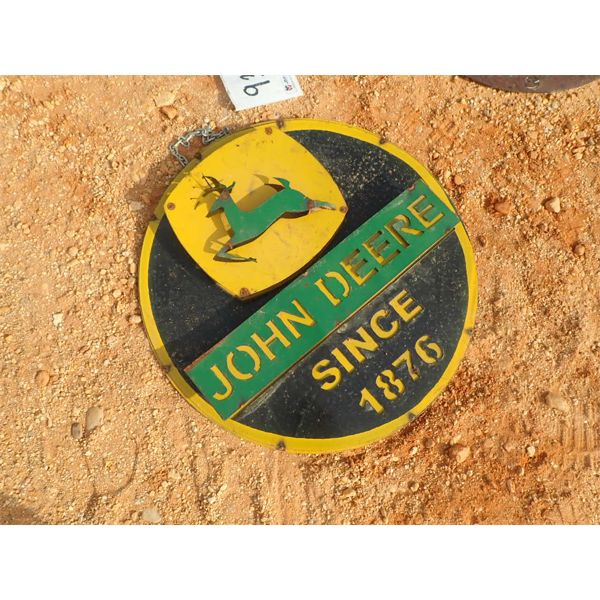 JOHN DEERE METAL SIGN 