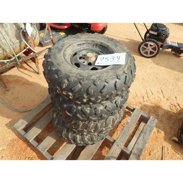 (4) 24X8.12 TIRES & RIMS (C-8)