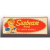 Image 1 : Lot of 2: Embossed Tin Sunbeam Bread Signs.