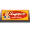 Image 2 : Lot of 2: Embossed Tin Sunbeam Bread Signs.