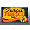 Image 1 : Embossed Tin Freihofer's Perfect Loaf Bread Sign.