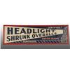 Image 1 : Embossed Tin Headlight Overalls Sign.