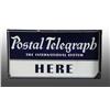 Image 2 : Porcelain Postal Telegraph Large Flange Sign.