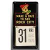 Image 1 : Embossed Tin Rock City Calendar Holder.