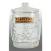 Image 1 : Glass Planters Peanut Mr. Peanut Barrel Jar.