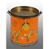 Image 2 : Tin Planters Peanut Mr. Peanut Circus Pail.