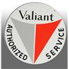 Image 2 : Porcelain Valiant Authorized Service 2-Sided Sign.
