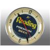 Image 1 : Electric Reading Beer Pam Light-Up Clock.