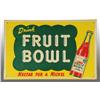 Image 1 : Embossed Tin Fruit Bowl Sign.