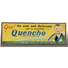 Image 1 : Embossed Tin Quencho Cocoa Drink Sign.