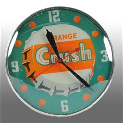 Orange Crush “Pam” Light-Up Clock.