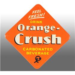 Embossed Tin Orange Crush with Crushee Sign.